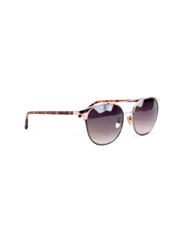 Linda Farrow Gallery Metal, Gld Toned Tortoise Shell Sunglass