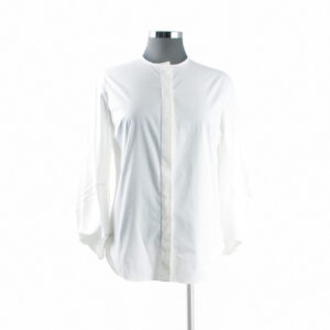 Christian Dior White Cotton, Crew Neck LS Shirt Sz 40