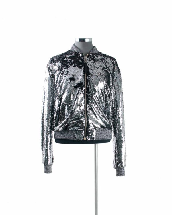 Golden Goose Silver Mx Fab BMB SQ Jacket Sz 42