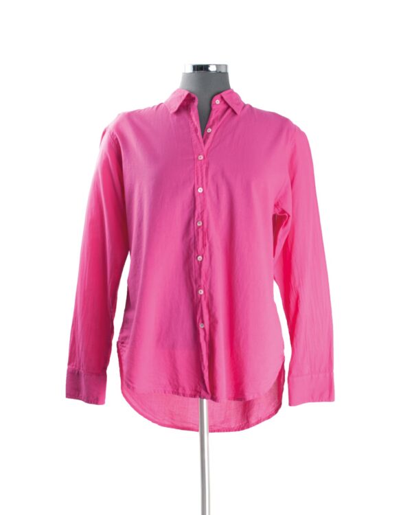 Xienna Hot Pink Cotton LS Shirt Sz S