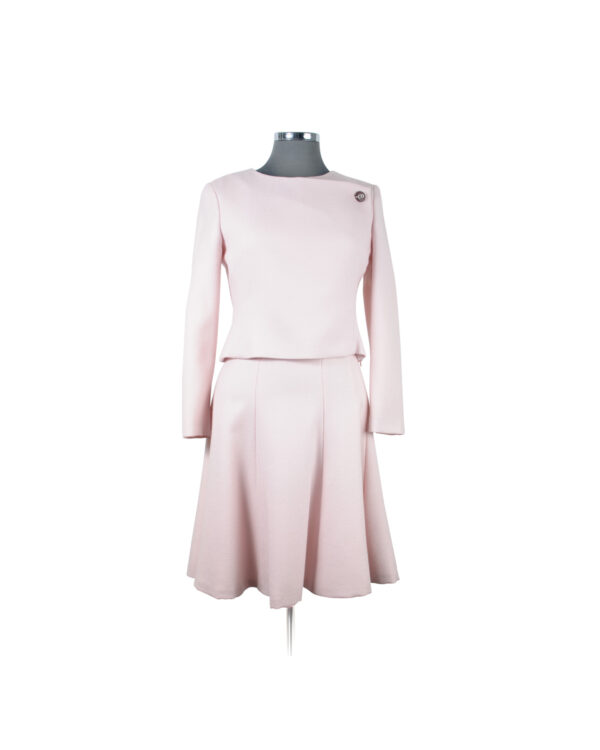 Christian Dior Pink, Cream Wl/Slk 2PC Jacket Dress Sz 38 | SKU 939.32.66.1. APT57.com