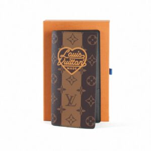 Louis Vuitton Brown, Tan Canvas Print x Nigo Wallet Sz 19cm