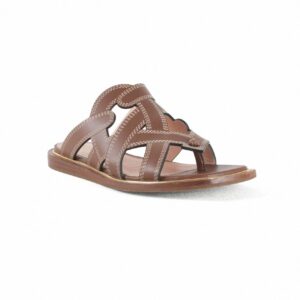 Bally Brown, Tan Leather Sandal Sz 37 3/4